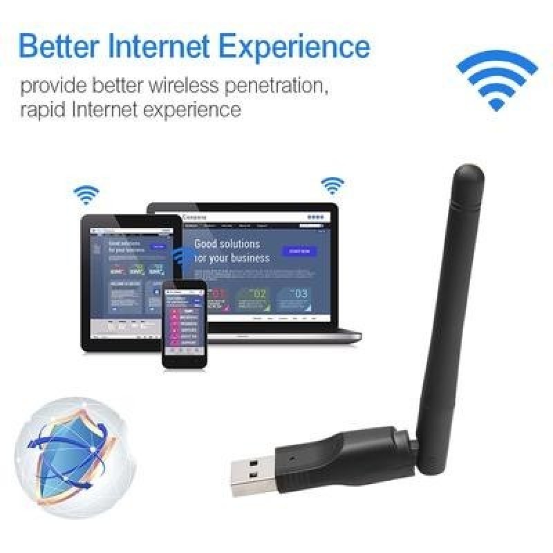 Сетевая карта USB 2.0 WiFi с антенной МТ-7601, 802.11, b/g/n, 150Mbps