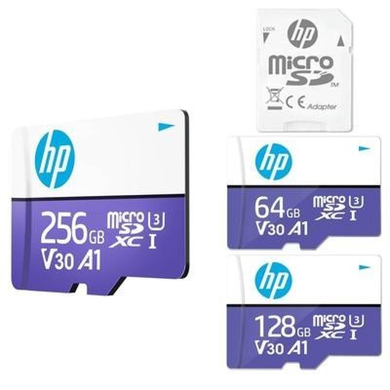 Карта флэш-памяти HP mx330 Class 10 U3 V30 microSDXC - 100 МБ/с, класс 10, U3, V30, A1, 4K UHD, Full