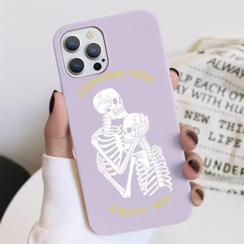 Забавный череп Мягкий чехол для iPhone 12 11 Pro Max XR 7 X Samsung A52 A32 A50 A51 S21 A12 A72 Huaw