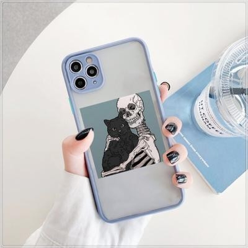 Модные черепные чехлы для телефона для iPhone 11 12 Pro MAX Mini X XS Max XR SE 2020 для iPhone 7 8
