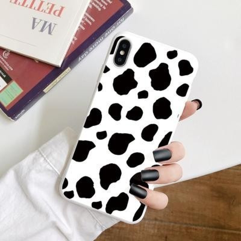 Коровий узор Мягкий чехол для Samsung A52 A32 A50 A51 S21 A70 iPhone 12 11 Pro Max X XR 7 8 Huawei P