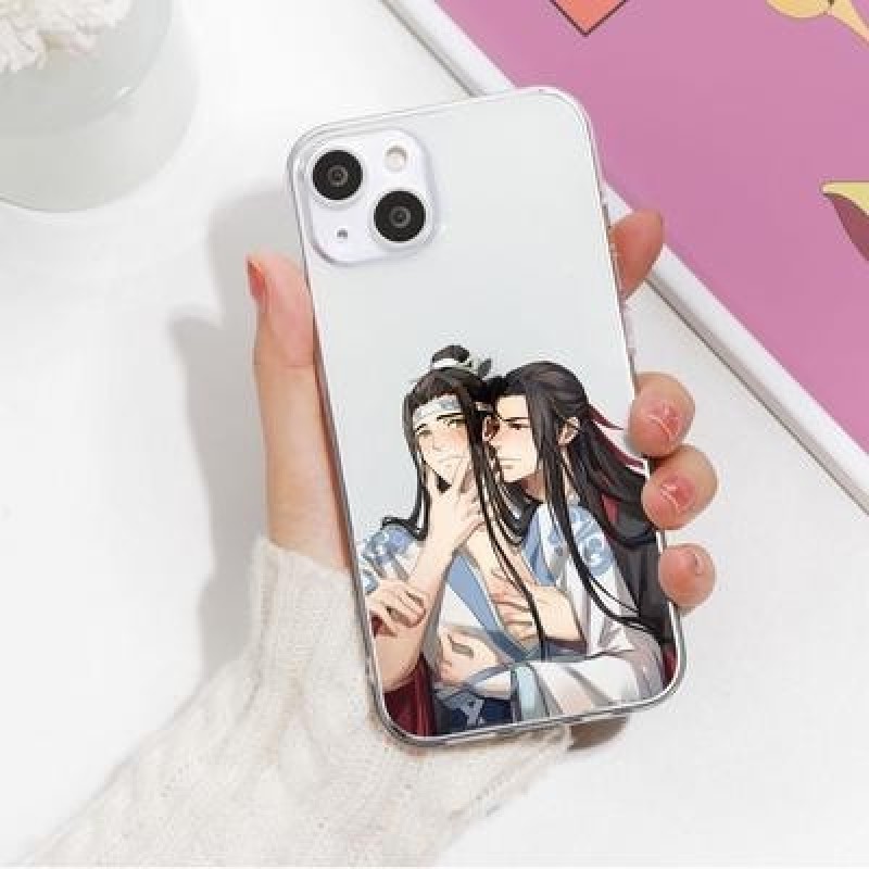 Мультфильм Wei Wuxian Аниме Мягкий TPU Чехол для телефона для iPhone 14 13 12 11 Pro Max X XR Обложк
