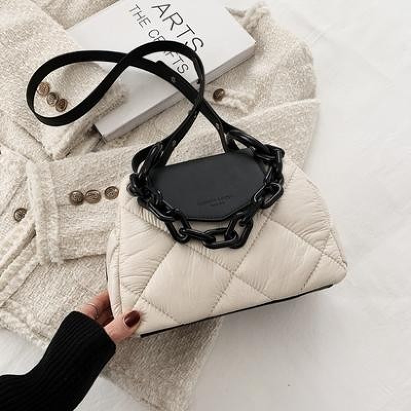 Kawaii Tote Сумка 2022 Хит Зимний PU Кожаная мягкая стеганая женская дизайнерская сумочка Роскошный