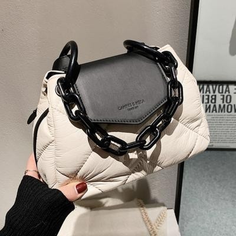 Kawaii Tote Сумка 2022 Хит Зимний PU Кожаная мягкая стеганая женская дизайнерская сумочка Роскошный