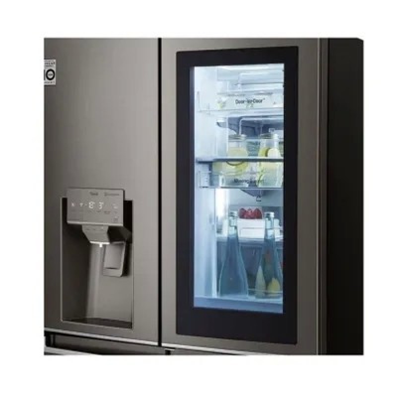 Холодильник LG GR-X24FMKBL, серебристый, темно-серый